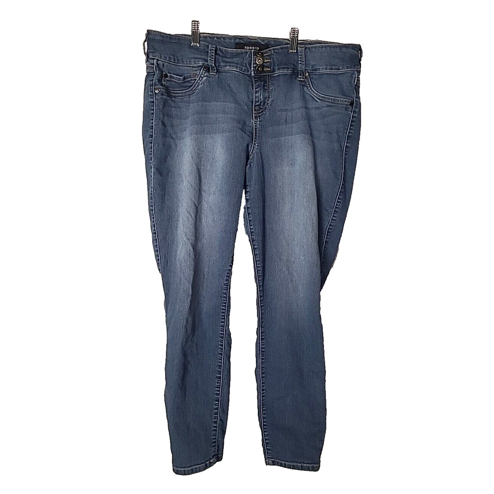 Torrid Blue Denim Skinny Super Stretch High Rise Jegging Jeans Womans Size 18R
